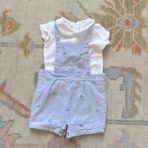 6 month Whale Romper